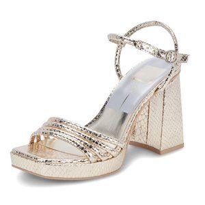 Dolce Vita Akita Gold Snake Sandals